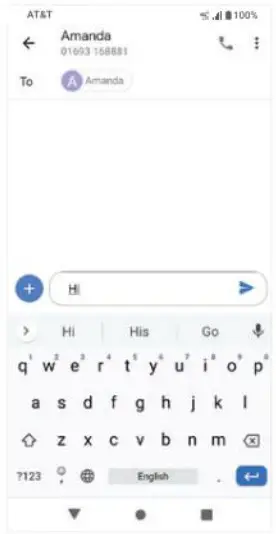 AT T 6505C Fusion Z Smartphone - messaging