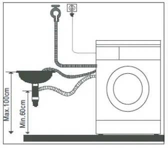 SOLT GGSFLW60 6kg Front Load Washing Machine - positioning