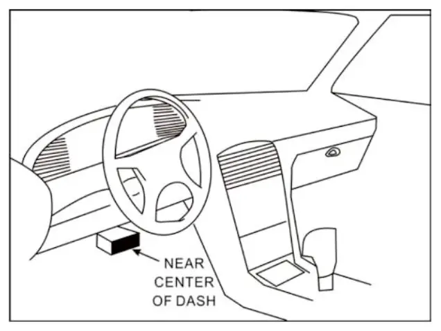 udiag OBDIIEOBD CAN Code Reader CR700- Location of the Data Link Connector