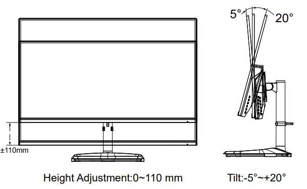 Adjusting the monitor