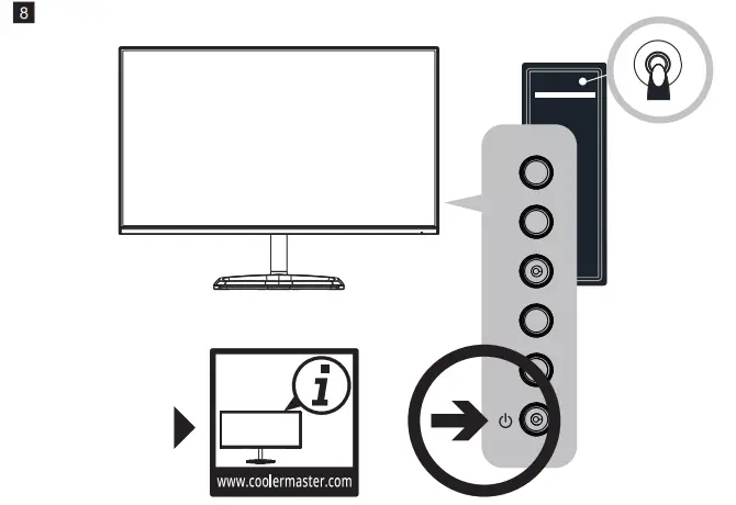 Connect the monitor to the base