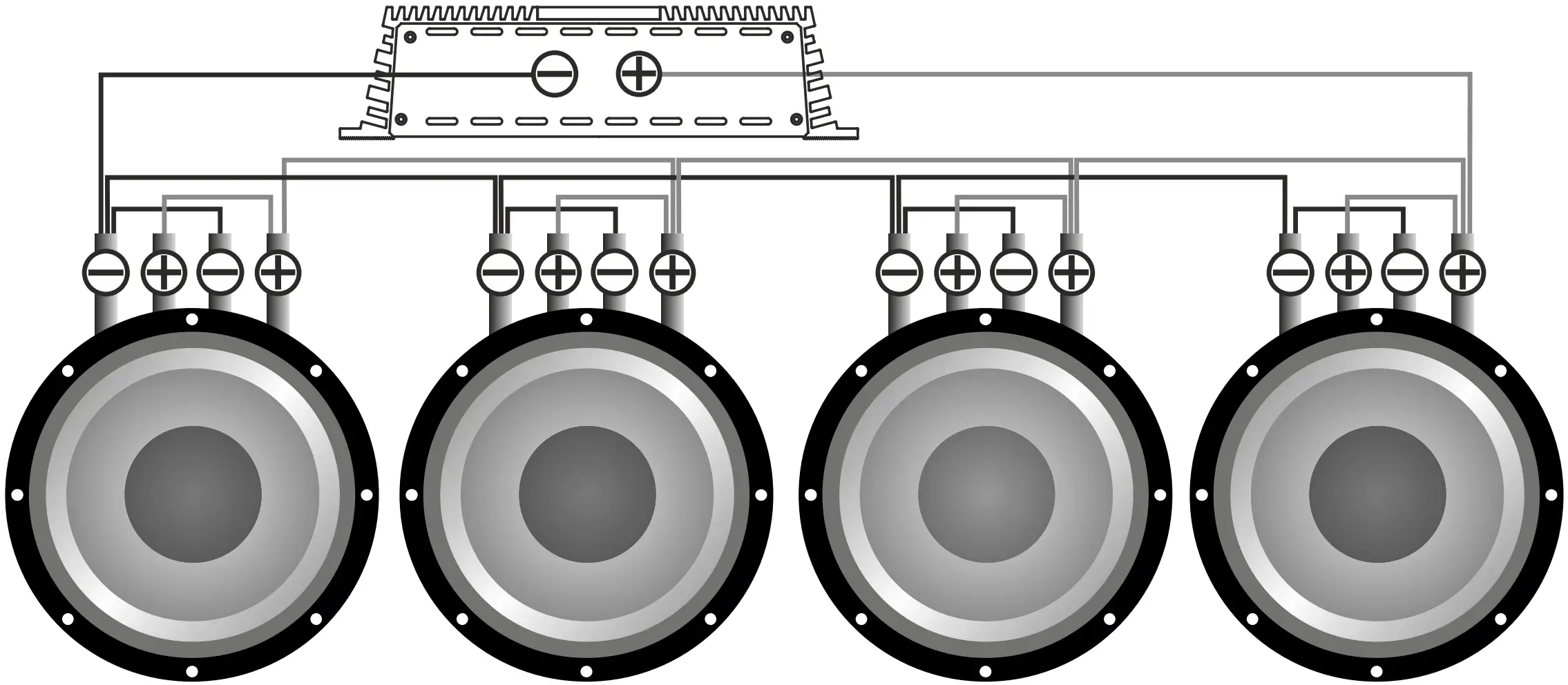 Subwoofers in parallel coils in parallel