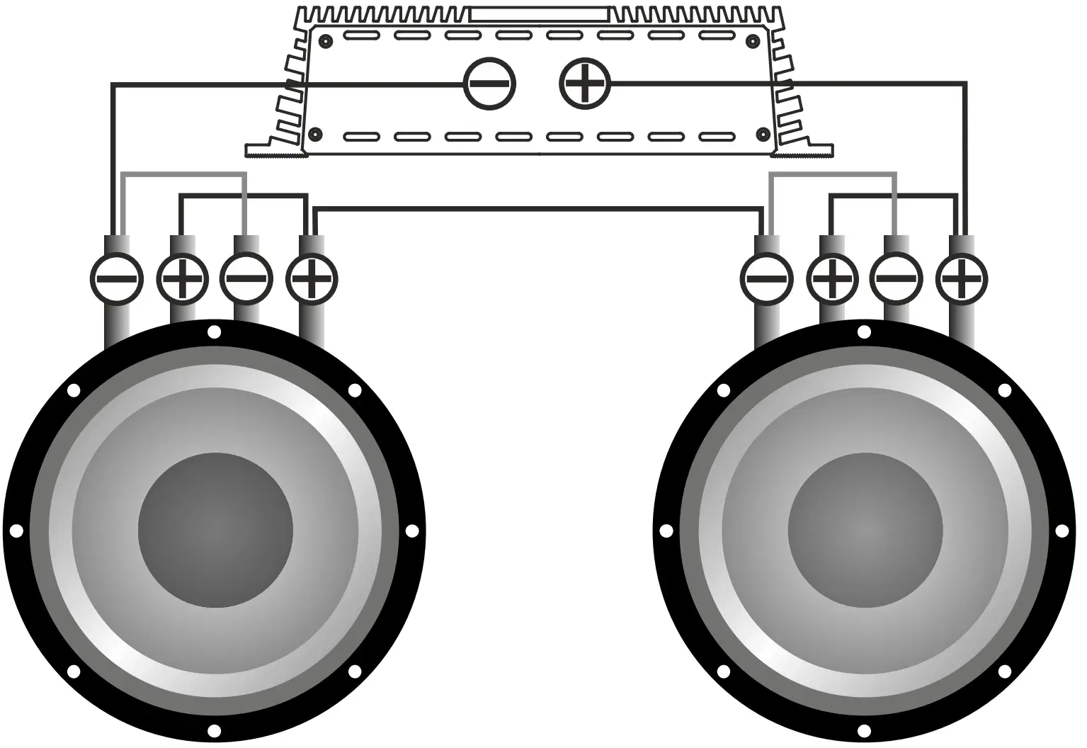 Subwoofers in series coils in parallel