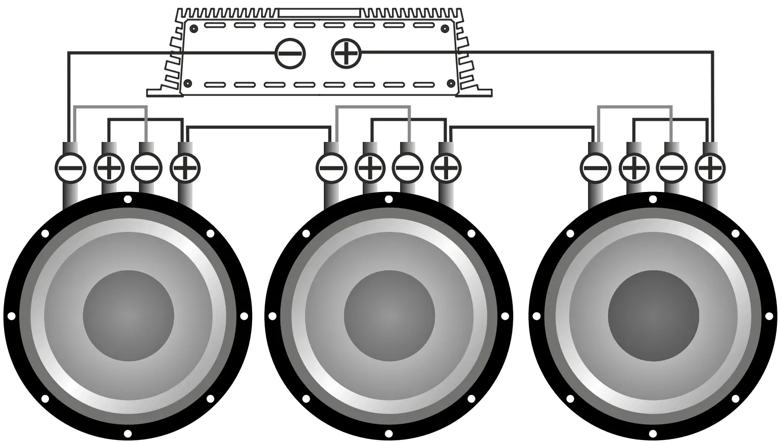 Subwoofers in series coils in parallel
