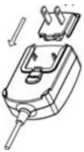 Figure 2-4. Connecting the AC adapter to AC supply A