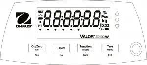 Figure 4-1. Front Control Panel Valor 2000W – V22XW