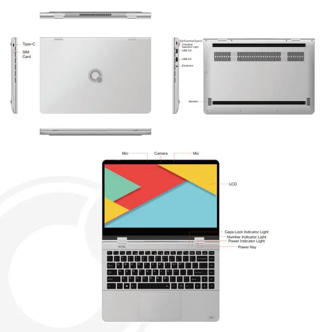 Orbic UW i3 5G PC Portable Laptop - Device Overview