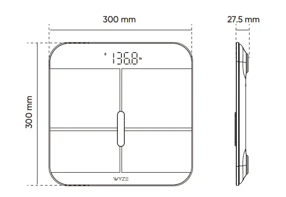 WYZE WSCALX Scale X Digital Scale - figure 1