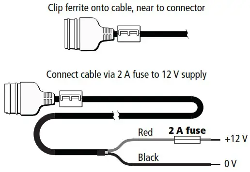 Raymarine S100 Base Station & Wireless Controller - Connecting Smart Controller charging cable