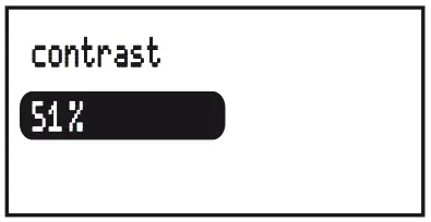 Set display contrast
