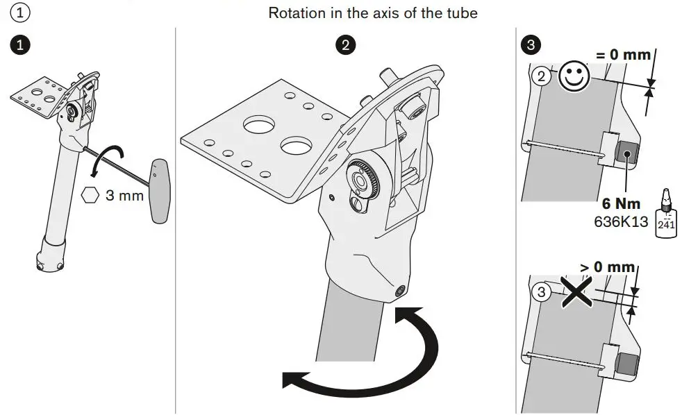 ottobock 7E8 Walking Prosthetic Hip Joint Instructions - Bench alignment of the prosthesis