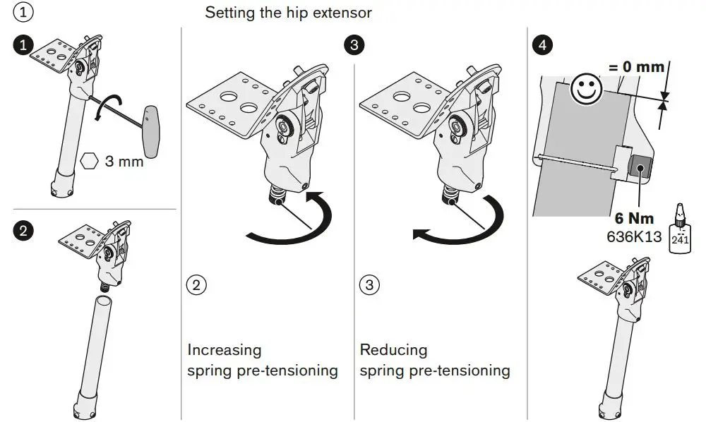 ottobock 7E8 Walking Prosthetic Hip Joint Instructions - Optimising during dynamic trial fitting