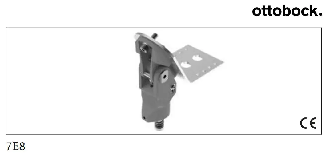 ottobock 7E8 Walking Prosthetic Hip Joint Instructions