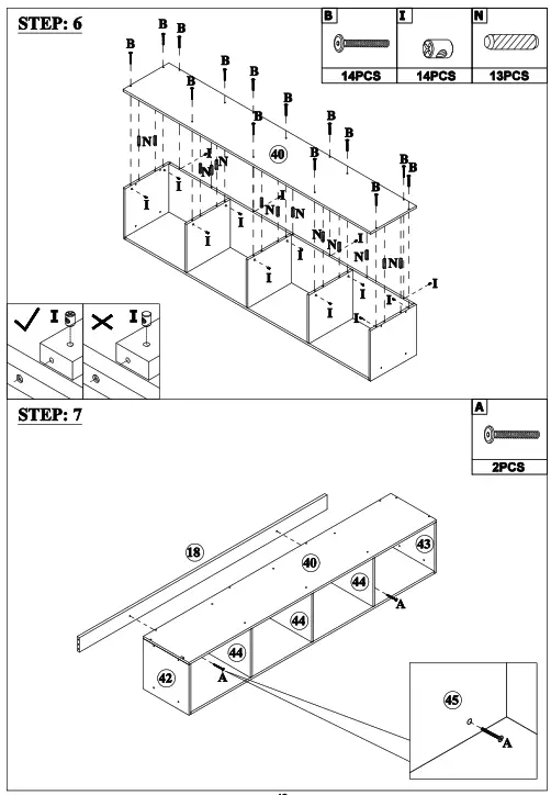 GOJANE GX000937LWYAAP Espresso Twin Over Full Bunk Bed with Staircase and Built In Storage Cabinets - step 4