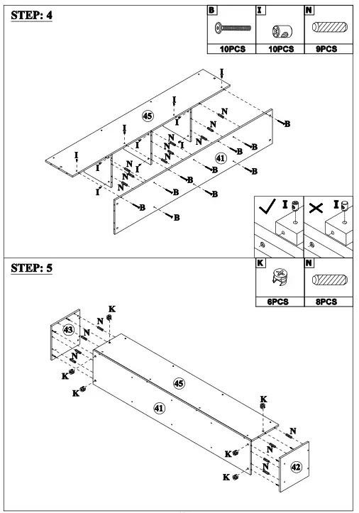 GOJANE GX000937LWYAAP Espresso Twin Over Full Bunk Bed with Staircase and Built In Storage Cabinets - step3