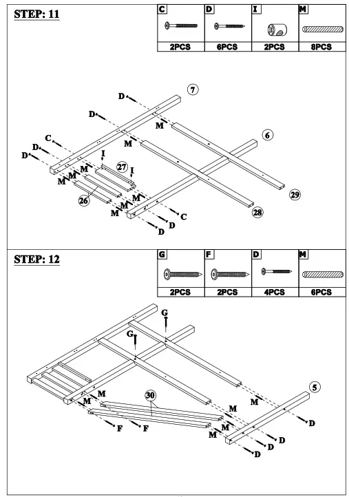 GOJANE GX000937LWYAAP Espresso Twin Over Full Bunk Bed with Staircase and Built In Storage Cabinets -step8