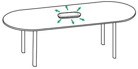 Jabra N45657 Speak 810 Bluetooth Speakerphone - How to position