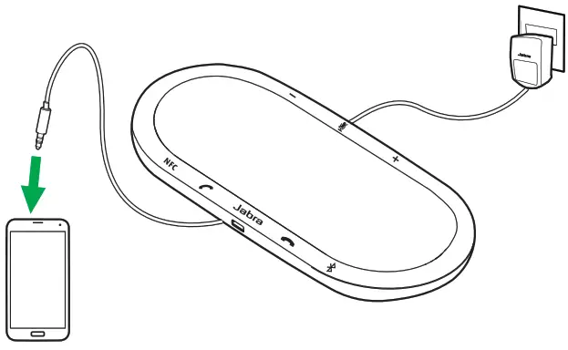 Jabra N45657 Speak 810 Bluetooth Speakerphone - power supply1