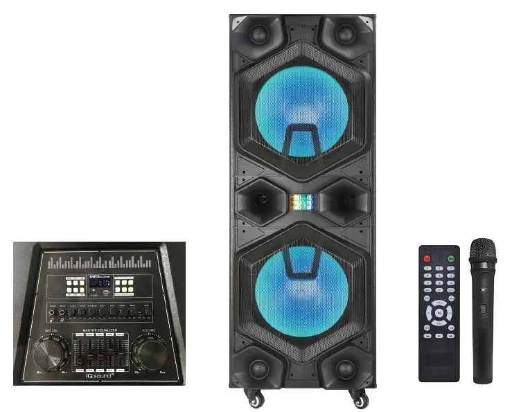SUPERSONIC IQ-6515DJBT 2 X 15 Inch Professional DJ Speaker product