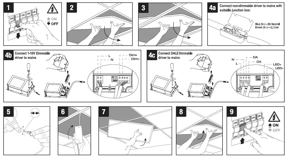 AURORA EN-LPP1230 EdgeLite 40W 1200mm x 600mm Flat Panel fig (1)