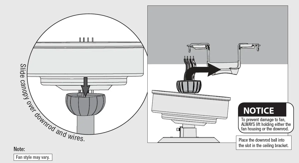 Hunter 50962 Mosley Outdoor 52 Inch Ceiling Fan FIG 12