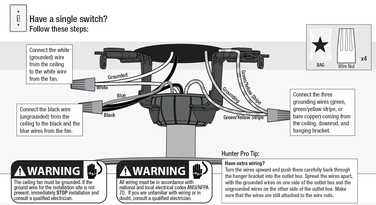 Hunter 50962 Mosley Outdoor 52 Inch Ceiling Fan FIG 13