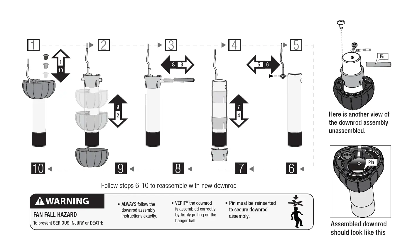 Hunter 50962 Mosley Outdoor 52 Inch Ceiling Fan FIG 23