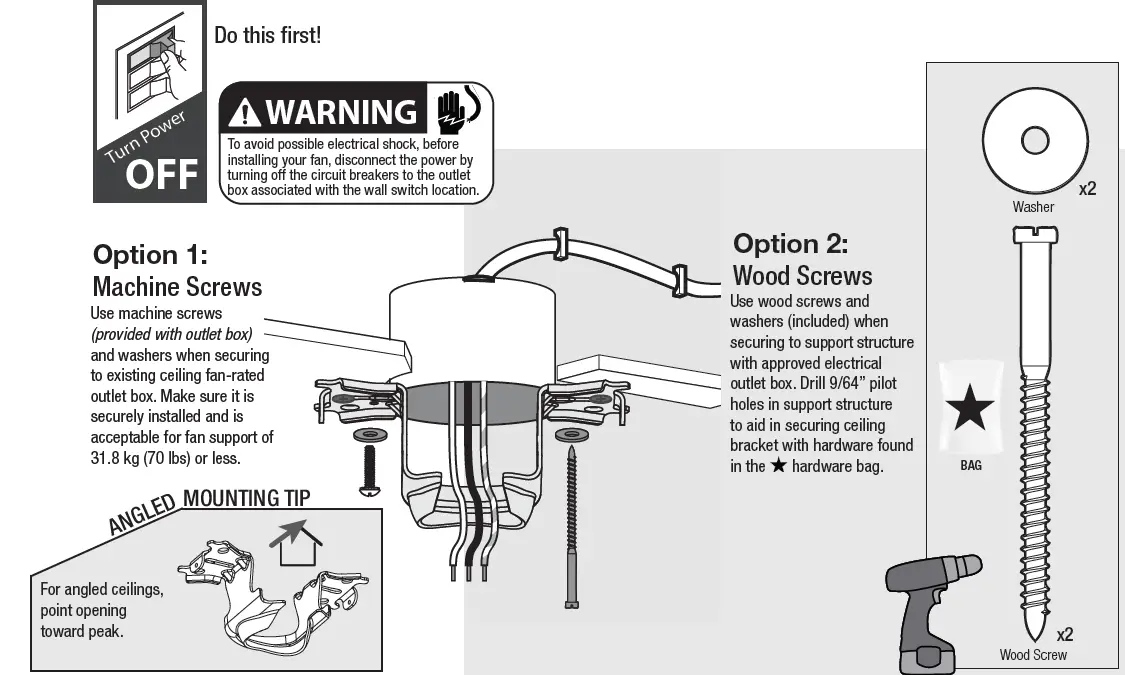 Hunter 50962 Mosley Outdoor 52 Inch Ceiling Fan FIG 8