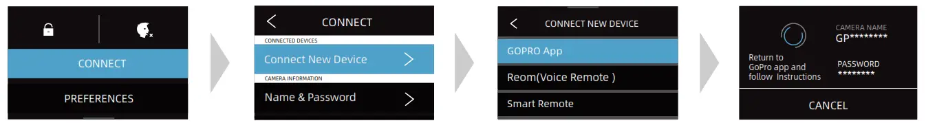 INKEE Falcon Gimbal - Connect to device