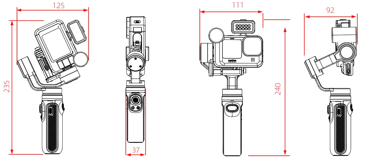 INKEE Falcon Gimbal - Product Parameter