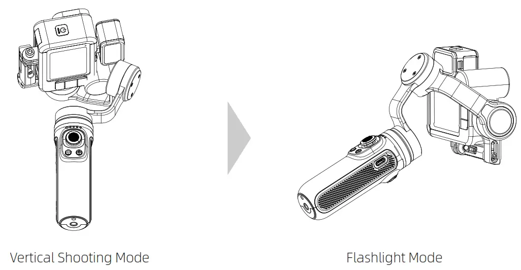 INKEE Falcon Gimbal - Vertical Shooting Mode