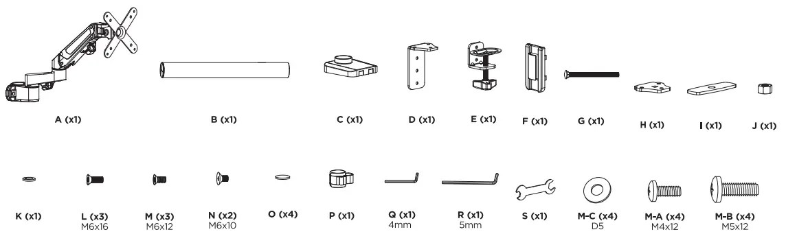 CTA ADD-DMCG Counter Balance Monitor Arm-fig2