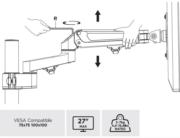 CTA ADD-DMCG Counter Balance Monitor Arm-fig7