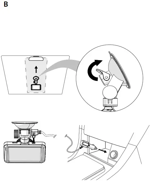 nedis DCAM15BK Dashboard Camera - B