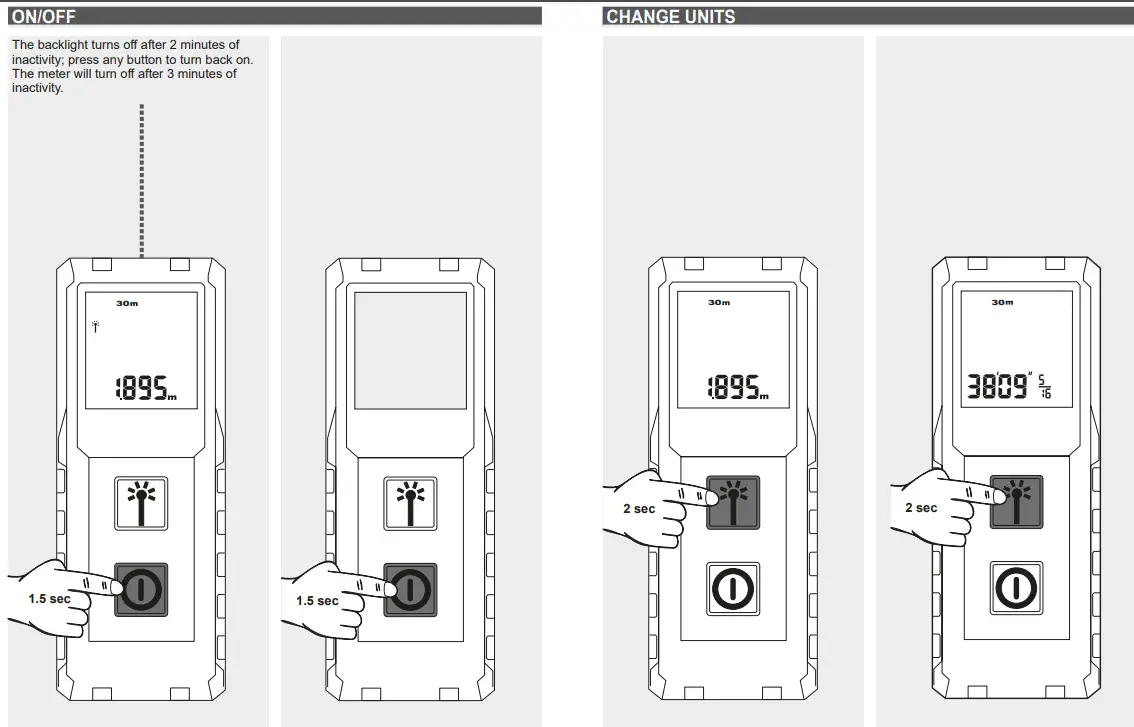 milwaukee LDM 30 Laser Distance Meter fig 4