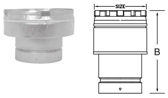 SELKIRK R Type B Gas Vent Large Diameter - Connector and Increaser 2
