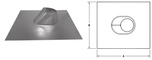 SELKIRK R Type B Gas Vent Large Diameter - Flashings and Storm Collars