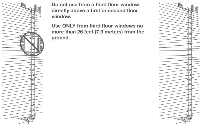 FIRST ALERT 1047154 3 Story Escape Ladder - CHOOSING