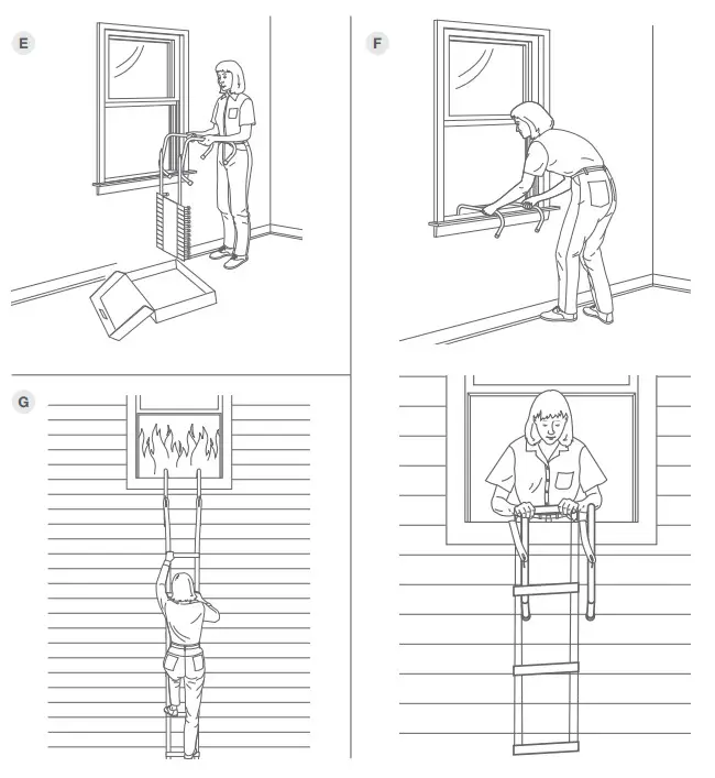FIRST ALERT 1047154 3 Story Escape Ladder - PRACTICE 1