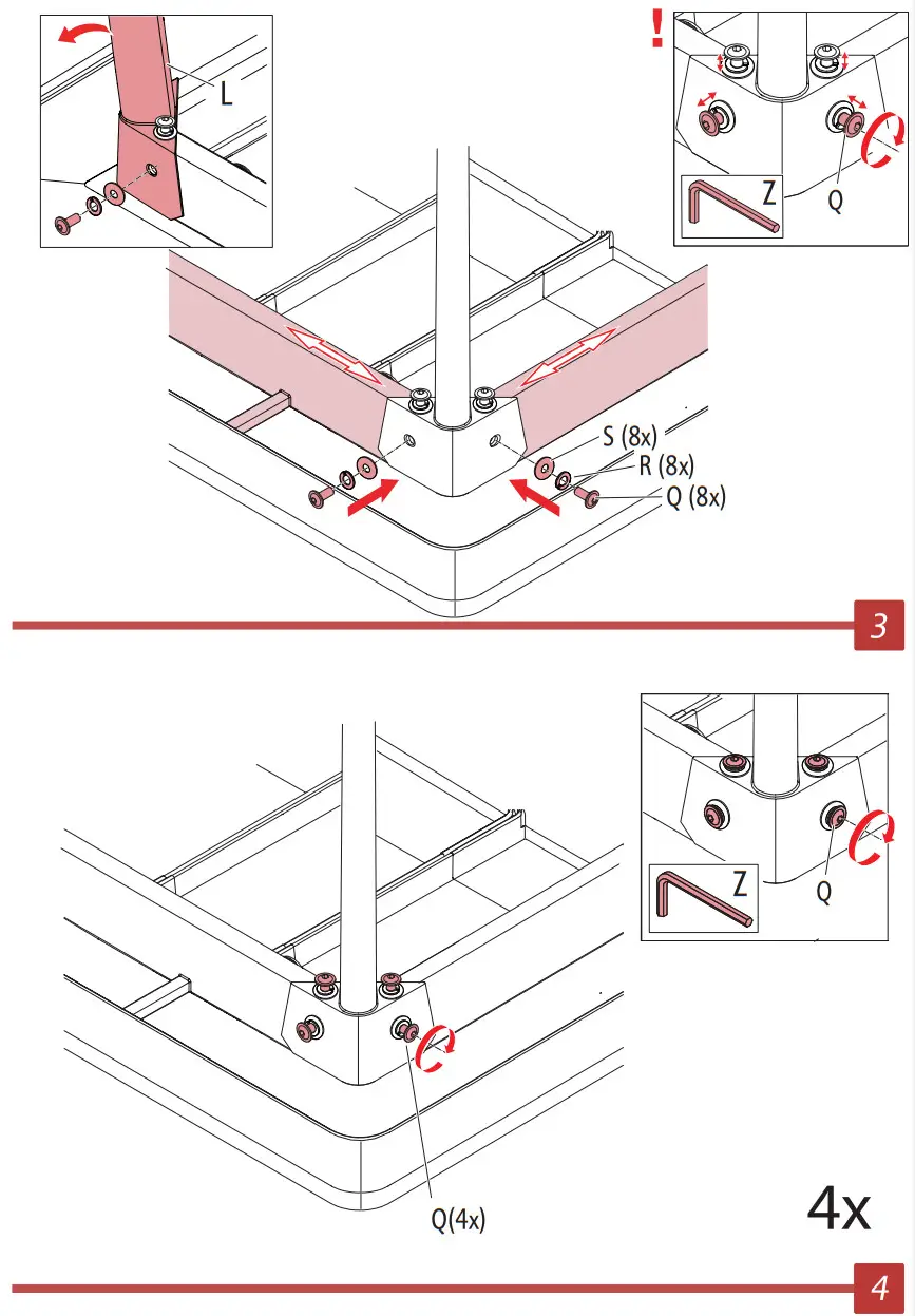 KeTeR 17209811 Metalea 6 Seater Dining Table Bronze - Figure 3