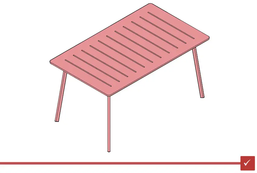 KeTeR 17209811 Metalea 6 Seater Dining Table Bronze - Figure 4