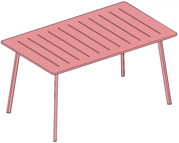 KeTeR 17209811 Metalea 6 Seater Dining Table Bronze