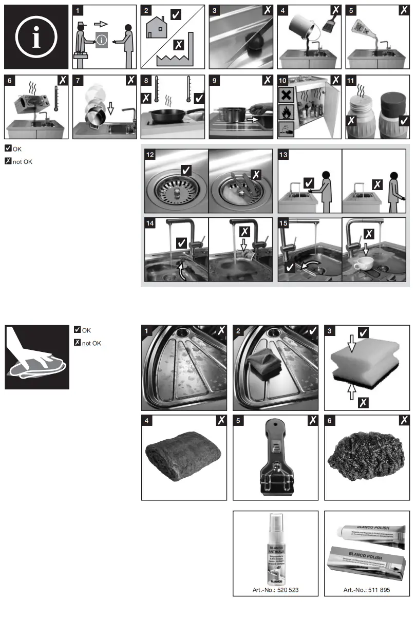 BLANCO Solis 340 U Stainless Steel Brushed Finish - fig