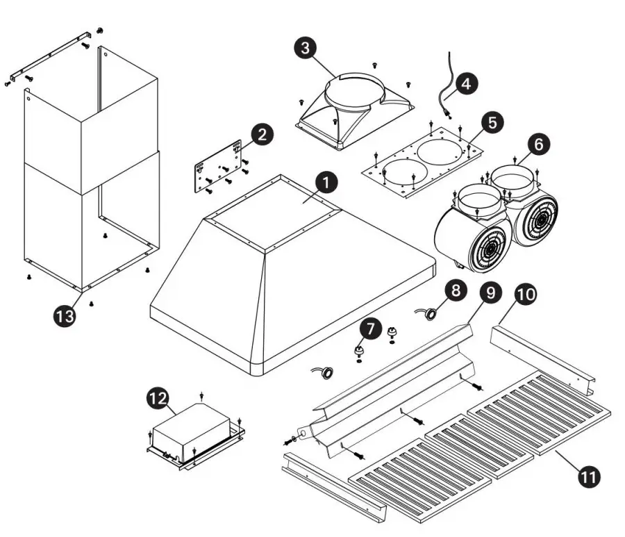 ancona Wall Rang Hood - 8