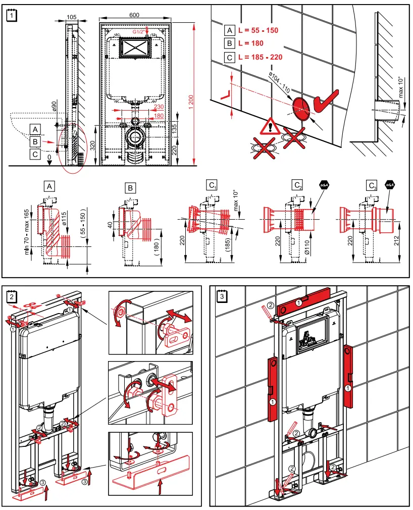Alca PLAST Gypsum Module Slimbox Beige -