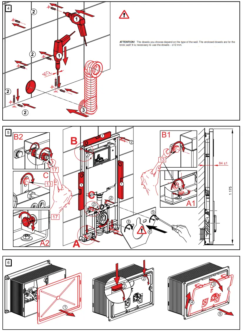 Alca PLAST Gypsum Module Slimbox Beige - 1