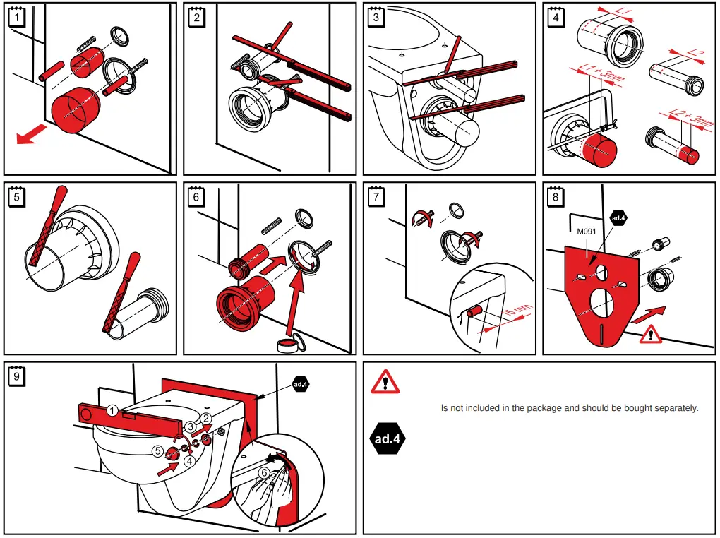 Alca PLAST Gypsum Module Slimbox Beige - 3