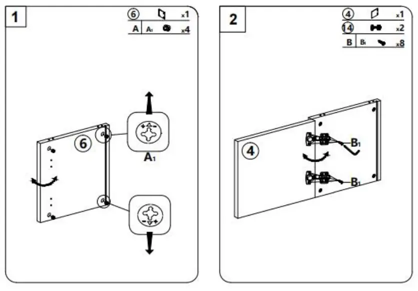 THE HOME DEPO CYW2-5648 43.3 in. Rustic Brown TV Stand FitsT 2