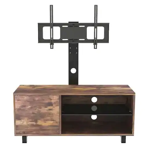 THE HOME DEPO CYW2-5648 43.3 in. Rustic Brown TV Stand FitsT