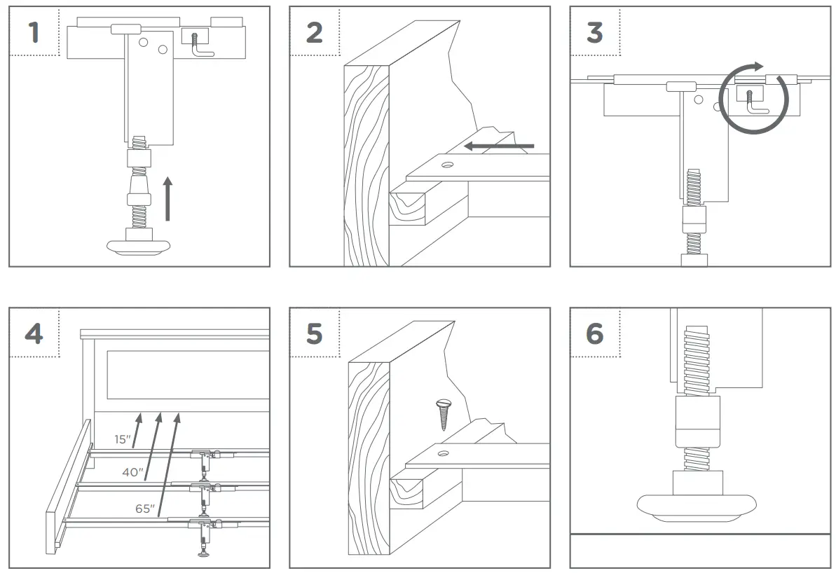 GLIDEAWAY SG-22 Steel Bed Frames fig